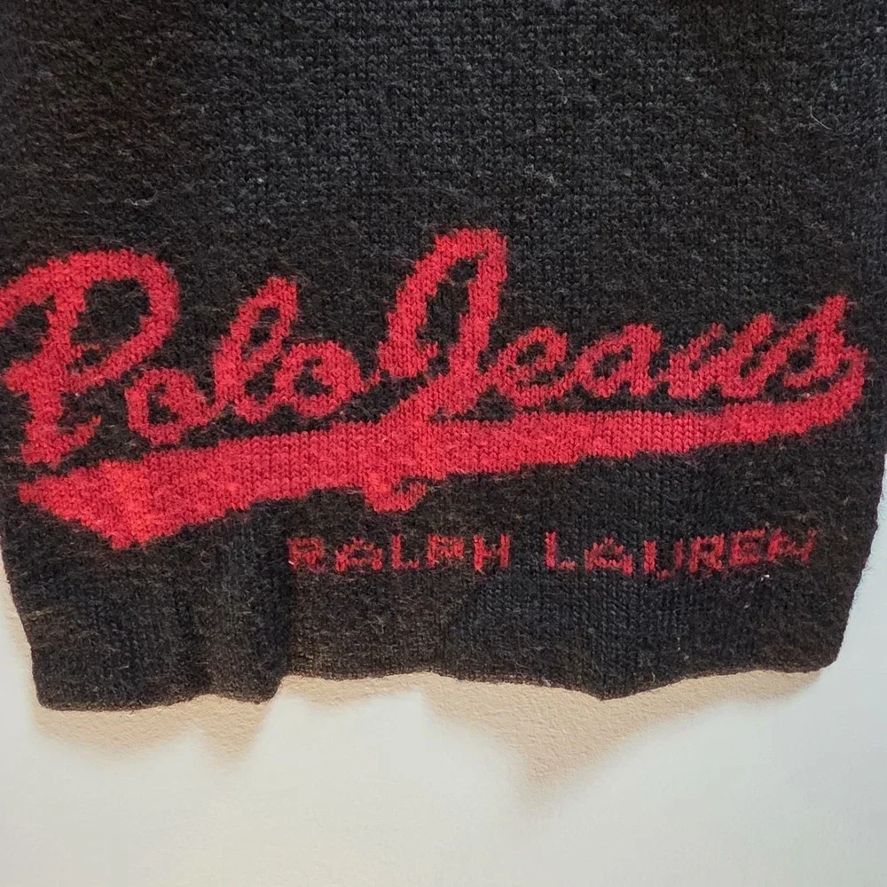 Ralph‎ Lauren Polo Jeans Co. Knit Winter Scarf Black And White